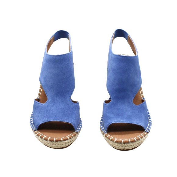 Gentle Souls Women's Sandals DENIM - Denim Blue Cody Leather Wedge Sandal - Picture 2 of 8